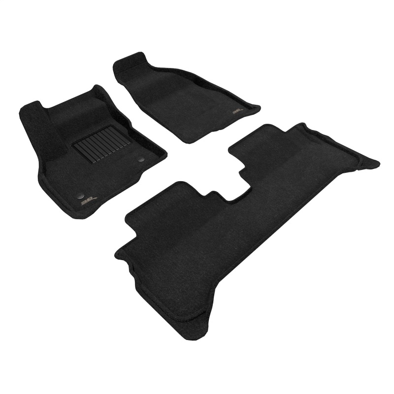 Chevrolet Bolt EV Floor Mat Set - Front and Rear - 3D MAXpider - Elegant Series - Black - `17-`23